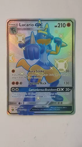 Carta Pokemon Lucario Gx Shiny Hidden Fates Sv64/sv94