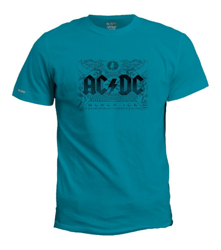 Camiseta Estampada Hombre Ac  Dc Rock Meta Igk