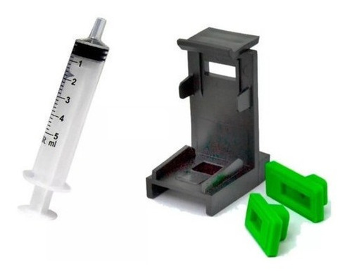 Imagem 2 de 4 de Tinta Preta Recarga Cartucho Hp 664 662 Com 500ml + Kit