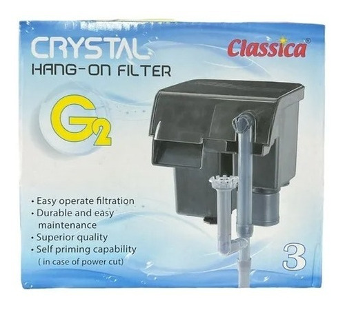 Filtro Classica Crystal 3 Cascada Peceras 680l/h Acuario