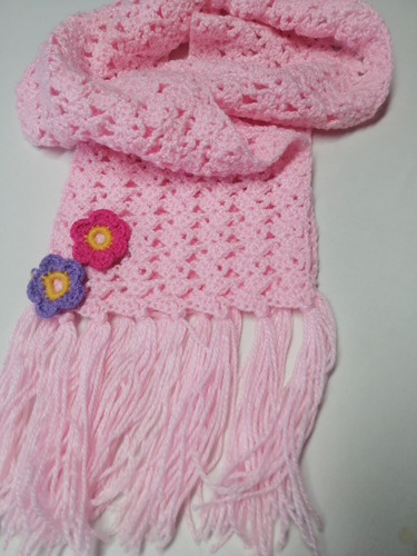 Bufandas Para Niñas En Crochet