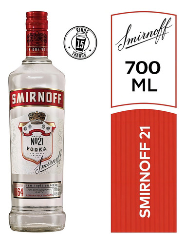 Vodka Smirnoff 21 700ml Bebida
