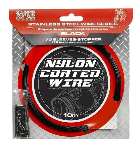 Cabo De Aço Inox Marine Sports Encastor 10 Libras 10 Metros