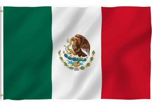 Bandera De México Tela De Poliéster Tamaño 90 * 150 Cm