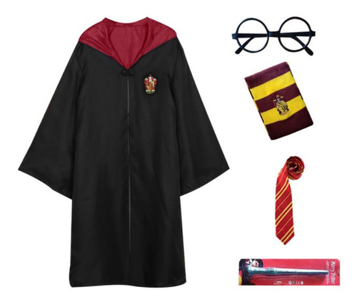 Harry Potter 4 Hogwarts Gryffindor Capa Para Niños 5 Piezas