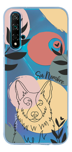 Funda Para Huawei Mujer Perro Pastor Alemán Minimal Nombre