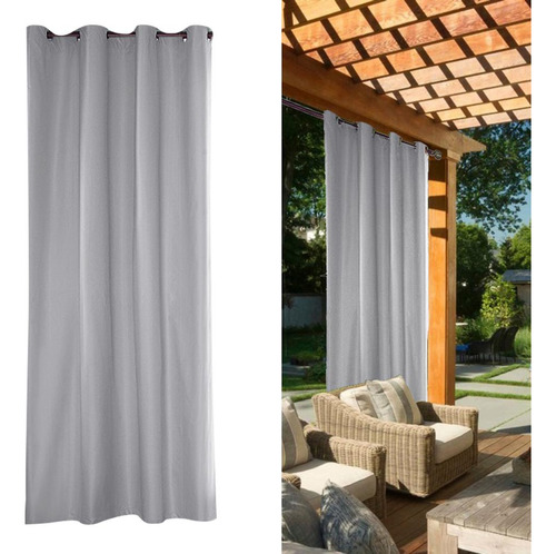 Cortina Al Aire Libre Interior Arandela Gray_54x84inch