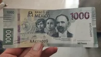 Comprar Billete De $1,000.00 Mxn De Serie Aa