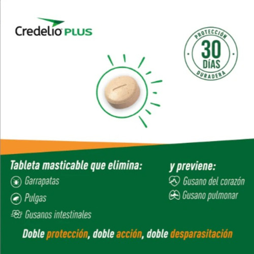 Credelio Plus Para Perros 2.8 A 5.5 Kg 3 Tabletas Masticable Fucsia
