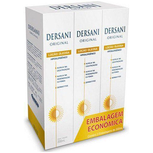 Dersani Loção Oleosa - 200ml, 3 Unidades