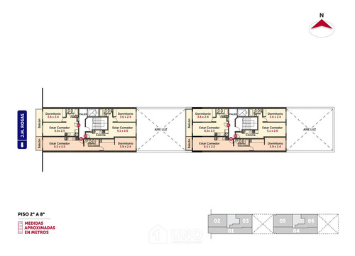 Imagen 4 de 9 de Juan M Rosas Y Montevideo - Amplio Dpto De 1 Dormitorio Externo.