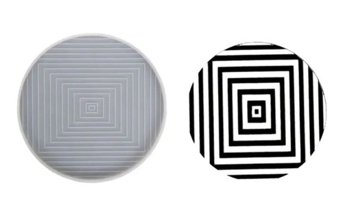 Molde Silicona Posavaso Circular Texturado Abstracto