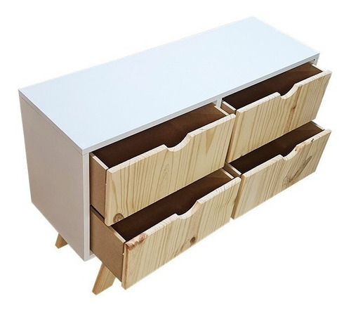 Cómoda Cajonera Escandinava 4cajones - Minimalista Chifonier