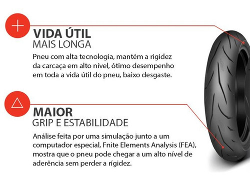 Imagem 3 de 7 de Pneus Mitas Sportforce 120/70-17 190/55-17 S1000rr S1000 Xr