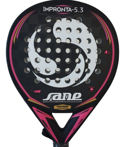 Paleta Padel Sane Impronta 5.3 Polietileno Carbono + Regalos