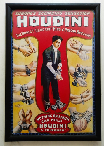  Houdini  Prison Breaker Poster Enmarcado 50 X 35 Cms