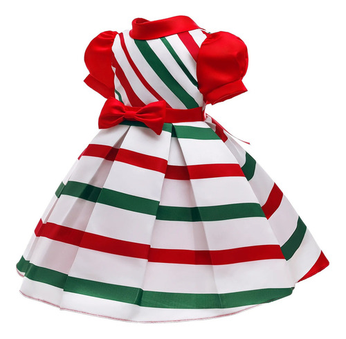 Ropa Infantil Navideña, Vestido De Princesa Para Niñas