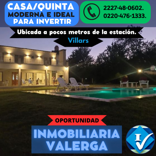 Casa Quinta Moderna En Venta, Ubicada En Villars