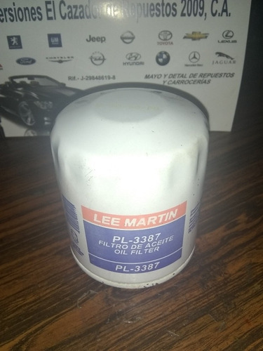Filtro Aceite Pl-3387 Lee Martin Para Corsa-daewo-palio