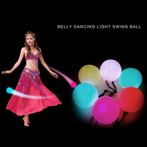 M Bolas Led Poi Balls, 2 Unidades, 9 Modos, 7 Colores