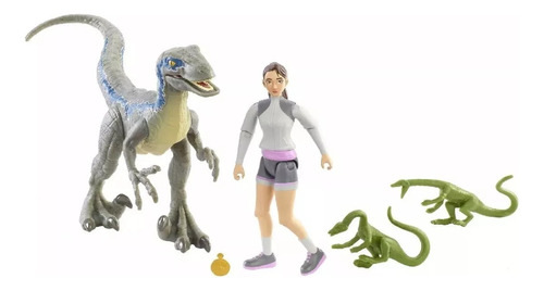  Figuras Dinosaurio Velociraptor Blue Y Yaz Jurassic World