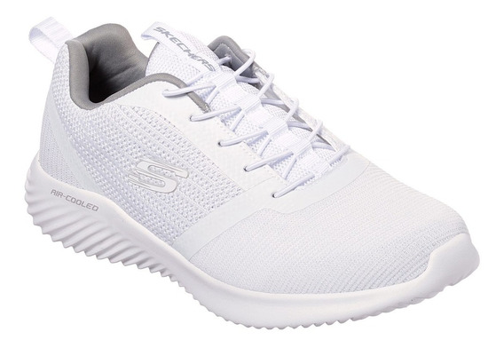 tenis skechers blancos hombre