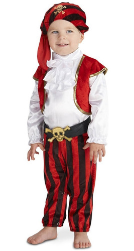 Disfraz Para Niño Pirata Talla 3t-4t Halloween 
