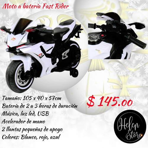 Moto A Bateria Para Niños De 3 A 7 Años