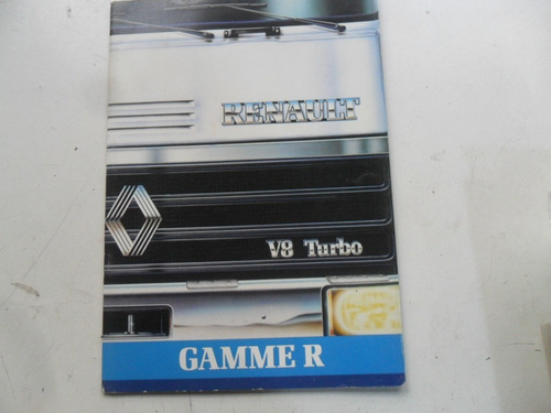 Folleto Catalogo Camion Renault V8 Turbo Antiguo No Manual