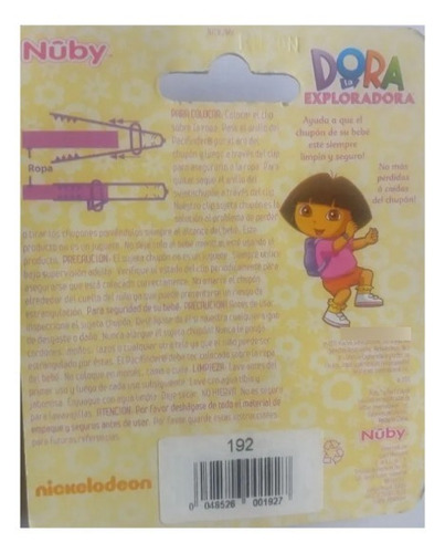 2 Sujetadores De Chupón Nuby Dora La Exploradora Y Princess