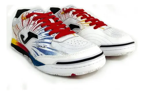 Chuteira Joma Top Flex Rebound Futsal Mundial 2024 Colorido Chuteira Joma Top Flex Rebound Futsal Mundial 2024 Colorido