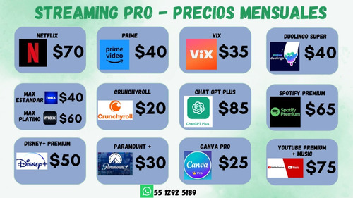 Streaming Cuentas +52 55 1292 5189