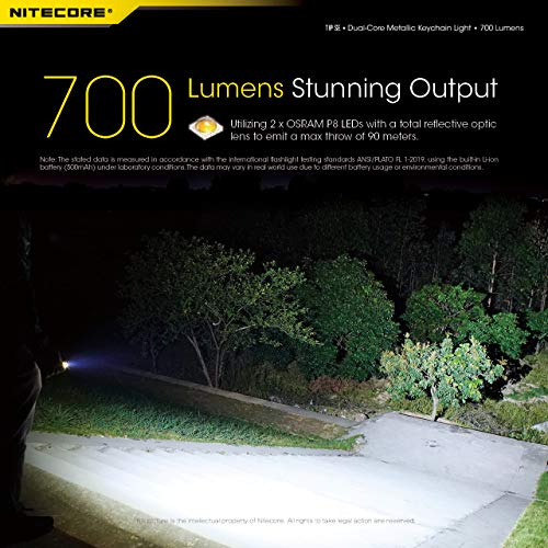 Linterna Nitecore Tip Se, Gris 700 Lm Usb-c Recargable Edc (