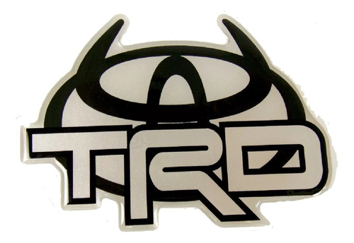 Emblema Adesivo Resinado Toyota Trd Preto Rs01 Fk