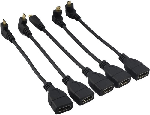 5pcs 6 15cm Micro Hdmi Macho A Hdmi Hembra Cable Adapta...