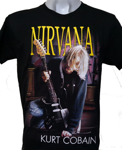 Camiseta Nirvana Cobain, Playera Grunge Legado