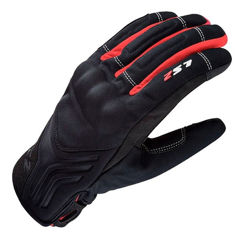 Guantes Hombre Ls2 Jet 2 Negro Rojo