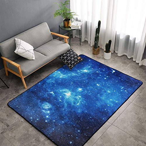 Niyoung Blue Galaxy Area Alfombra, Dormitorio Sala De Estar 