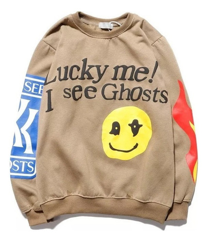 Sudadera Con Capucha Kanye Lucky Me I See Ghosts Para Unisex