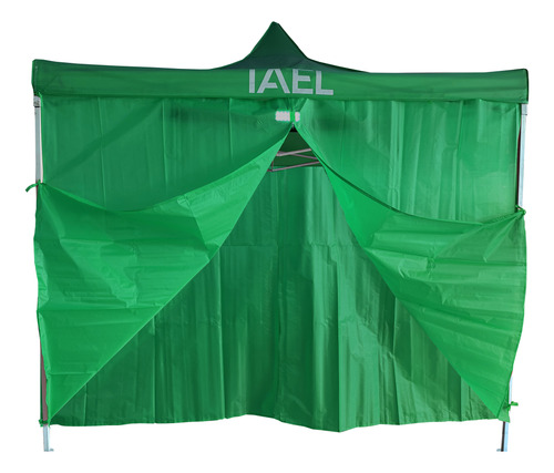 Gazebo Carpa 3x3 Bolso 4 Paredes Impermeable Reforzado Verde