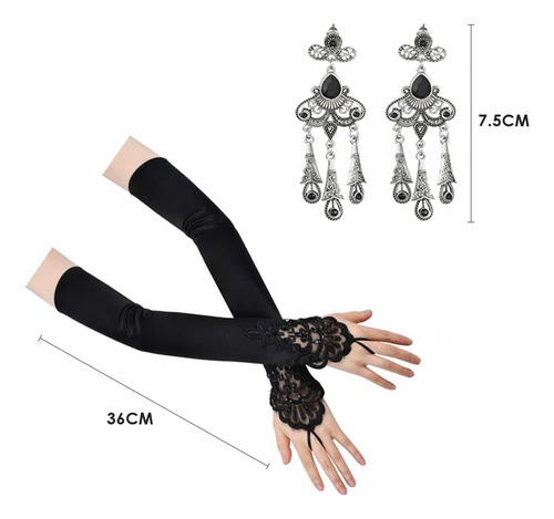 Diadema Gatsby De Los Años 20 Para Mujer, 6 Juego De Accesorios De Disfraz De 1920s Flapper Gatsby, Accesorios Para Disfraces De Fiesta Rugientes Con