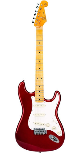 Guitarra Eléctrica Sx Vintage Series Strato Sst57+ Con Funda