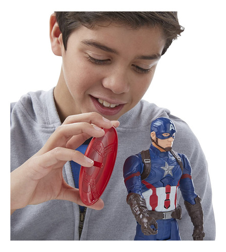 Marvel Titan Hero Series Capitán América Figura Electrónica
