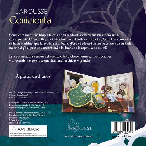 Cenicienta, de Seal, Julia. Editorial Larousse, tapa dura en español, 2015