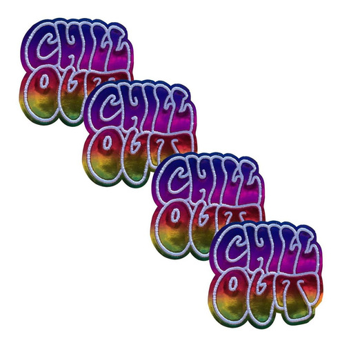Chill Out Parche Termoadhesivos, Mxwos-004, 4 Parches, Chill