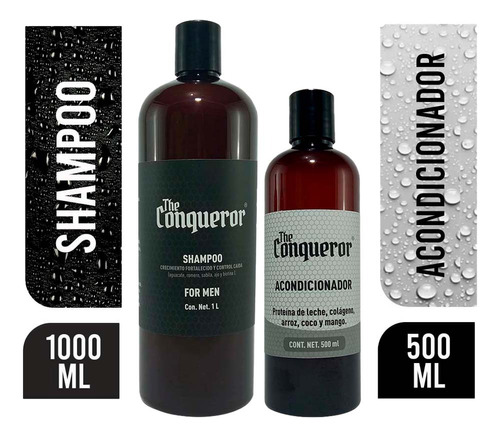 Shampoo Y Acondicionador For Men The Conqueror 