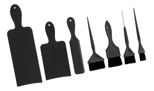 Juego De Tablas Y Paletas De Balayage Negras Y Negras, 7 Pie
