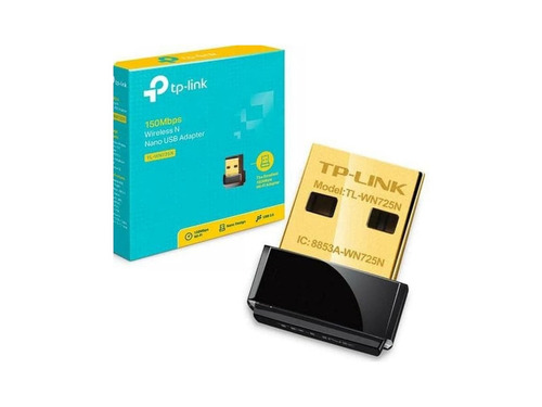 Imagen 2 de 7 de Adaptador Placa De Red Tp-link Tl-wn725n Wifi Usb Nano N150m