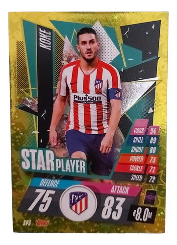 Carta Koke Star Player Topps Match Attax 2020-2021