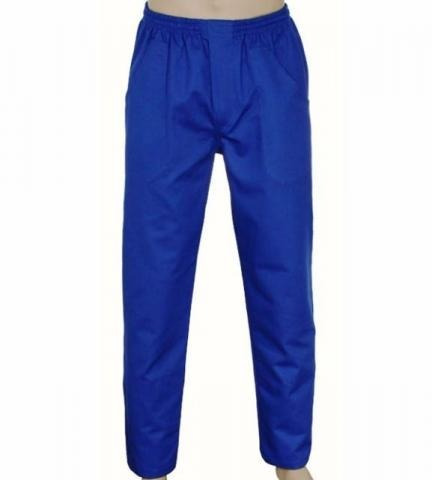 Calça Brim Uniforme Uso Profissional Cinza Ou Azul Promoção